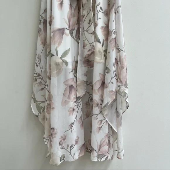 Show Me Your Mumu Adore Maxi Dress Forever Vine Floral Flutter Sleeves Large - Picture 3 of 11